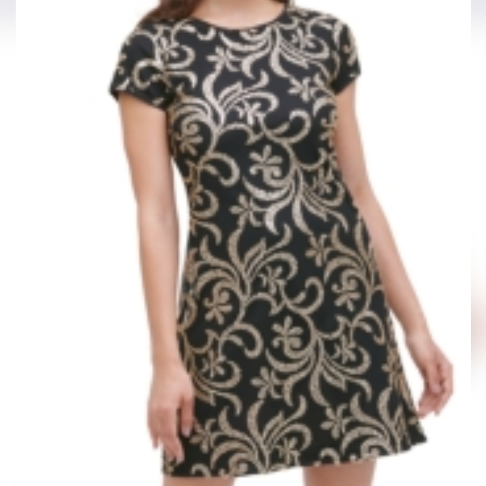 NWT Kensie Elegant Black Sequin Dress